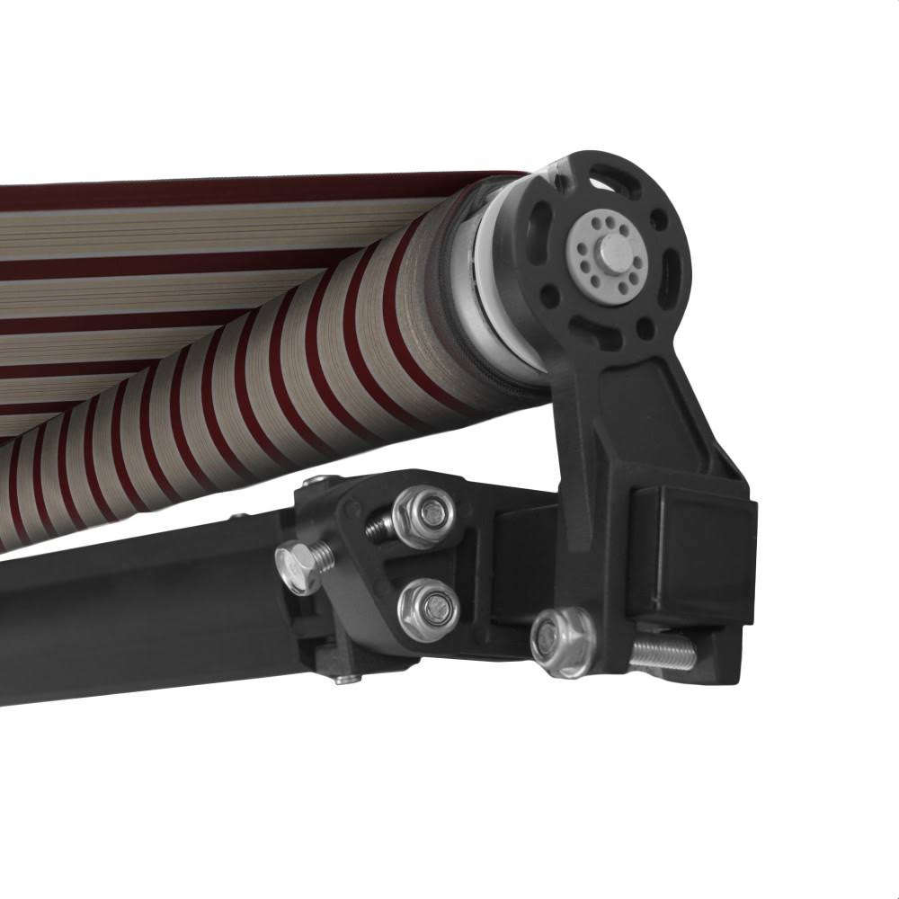 Black Frame Retractable Patio Awning 10 x 8 Feet M36392
