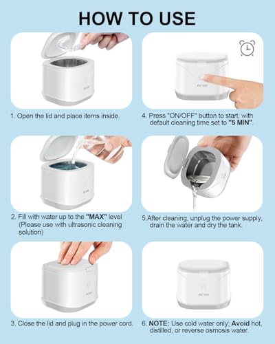 White Ultrasonic Retainer Cleaner O968804