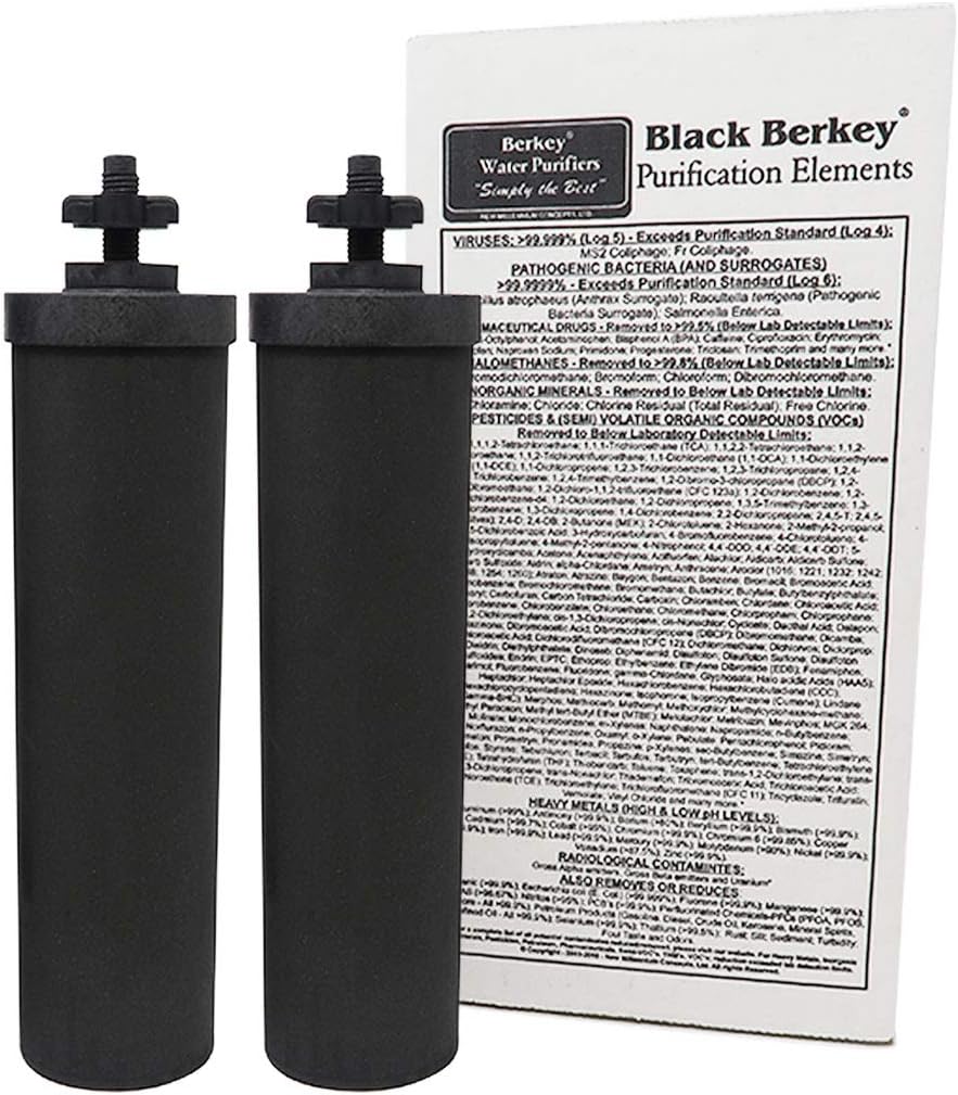Gravity-Fed Water Filter with 2 Purification Elements V5757