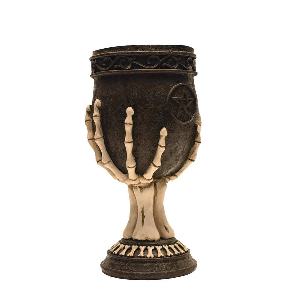 Skeleton Hands Chalice Cup Wine Goblet J5828
