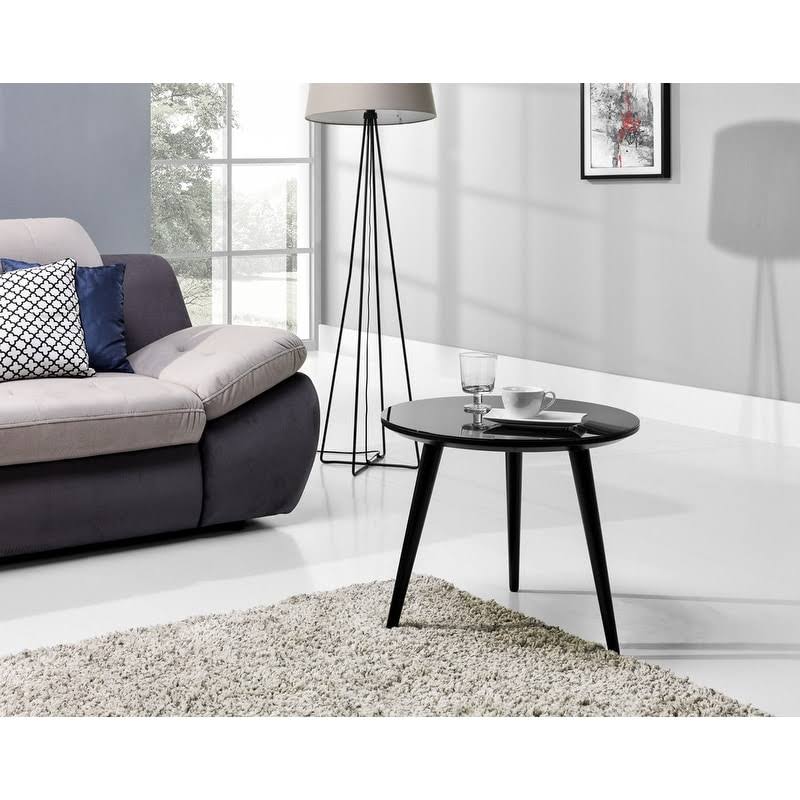 Black Round End Table L188637