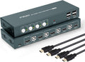 4 Port 4K@30Hz HDMI KVM Switch with HDMI and USB Cables R926
