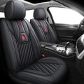 Black 5 Seats Universal Leather Car Seat Covers Full Set X758704