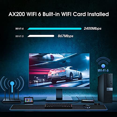 16GB DDR4 Ram 512GB M.2 NVMe SSD Desktop Computer with 24 inch Monitor Y780191