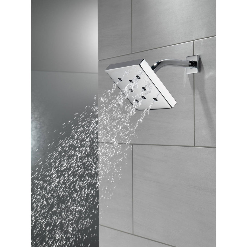 Metal Raincan Shower Head Chrome P9173