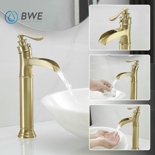 Matte Black Waterfall Vessel Sink Faucet R740858