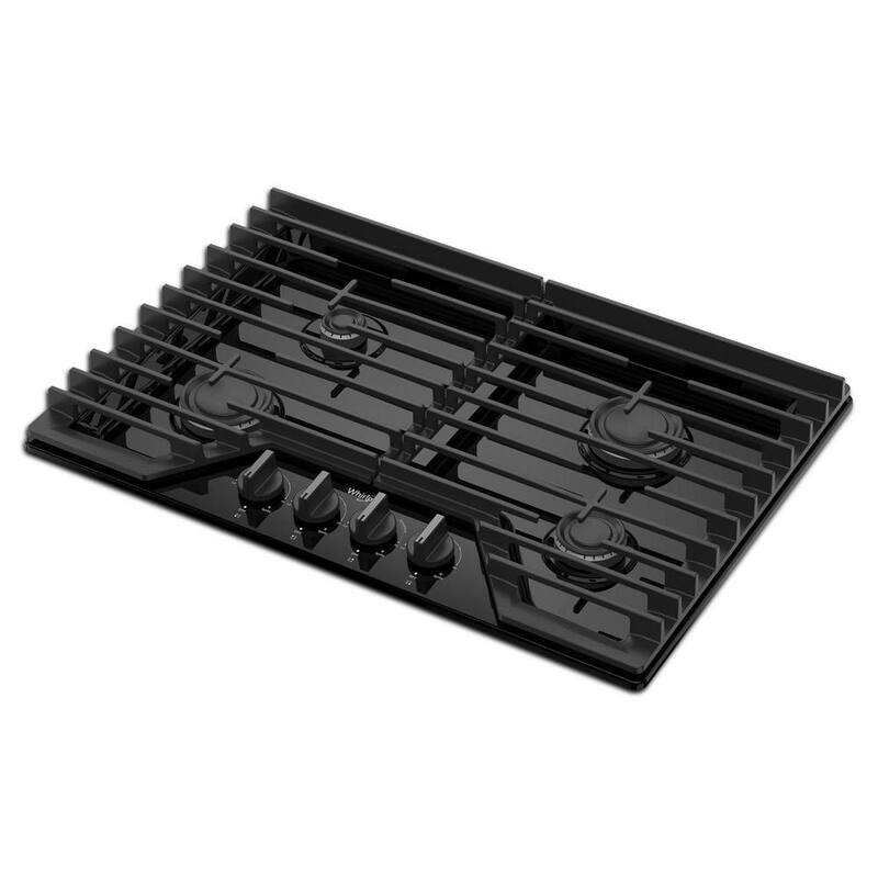 4-Burners Recessed Gas Cooktop in Black G136