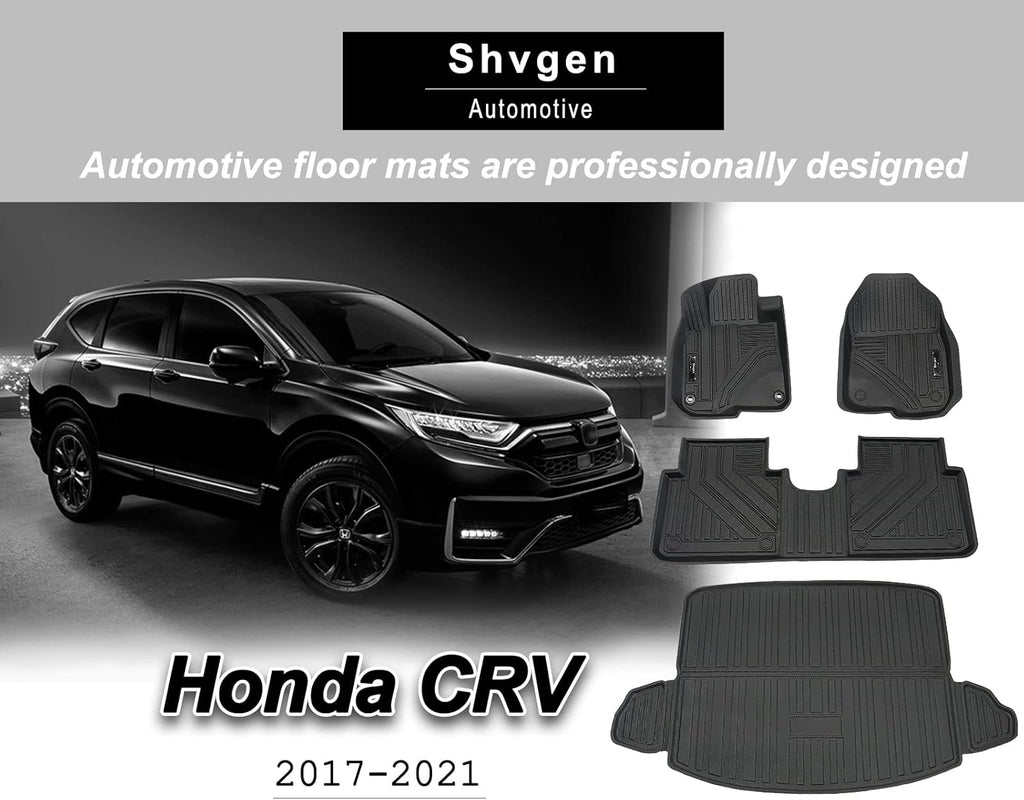 Black TPE Rubber Car Floor Mats and Cargo Trunk Liner Set I70903