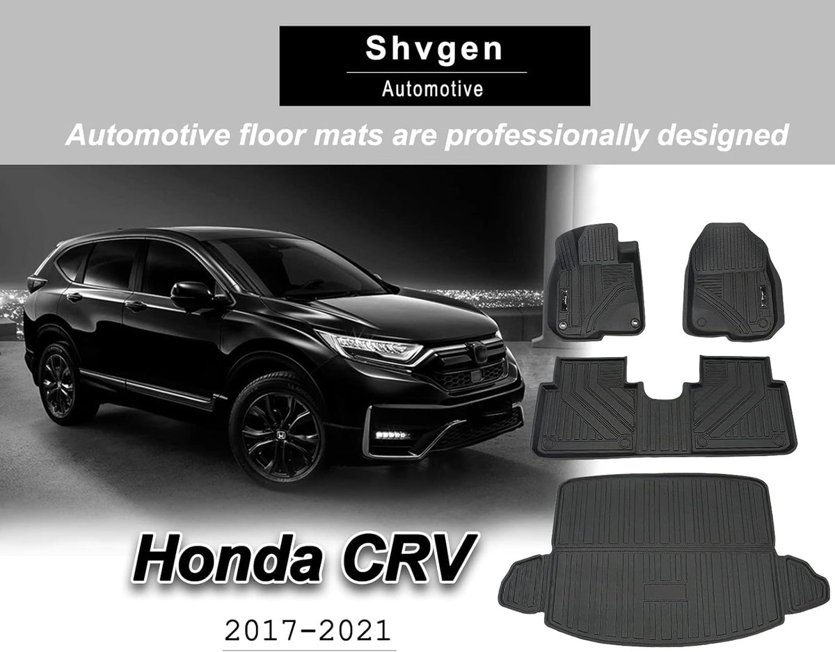 Black TPE Rubber Car Floor Mats and Cargo Trunk Liner Set I70903