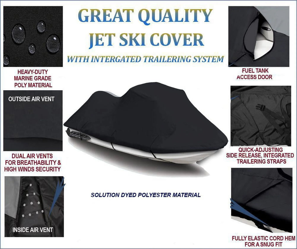 Black 600 Denier Jet Ski Watercraft Cover M173145