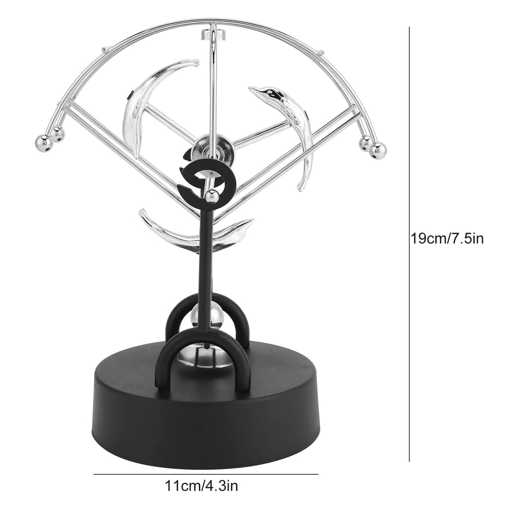 Perpetual Motion Dolphin Desk Toy W837014