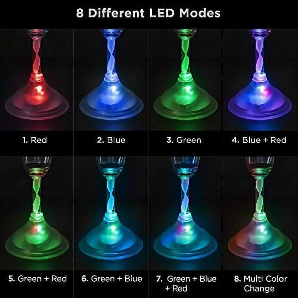 6 Oz LED Light Up Champagne Flutes Set Of 6 P310
