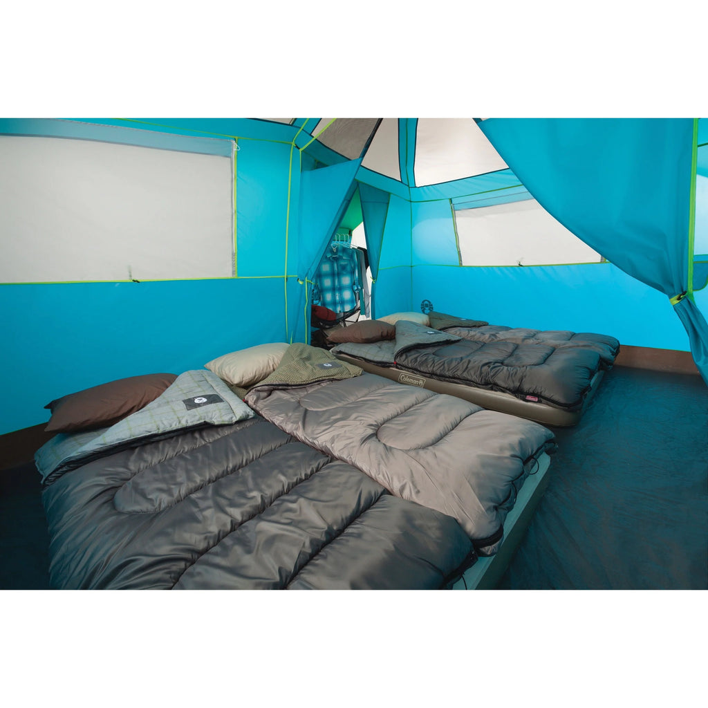 8-Person Light Blue Cabin Camping Tent H512
