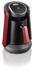 Turkish Greek Coffee Machine Red Silver A71271