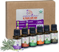 6 Organic USDA Certified Essential Oils 15ml Lemongrass Lavender Peppermint Eucalyptus Orange Tea Tree B36560