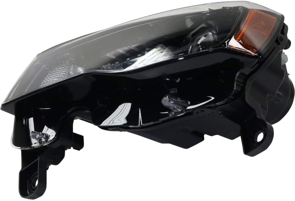 Headlight Assembly for Jeep Grand Cherokee 2017 2018 2019 Driver and Passenger Side Pair Halogen Black Trim O62068
