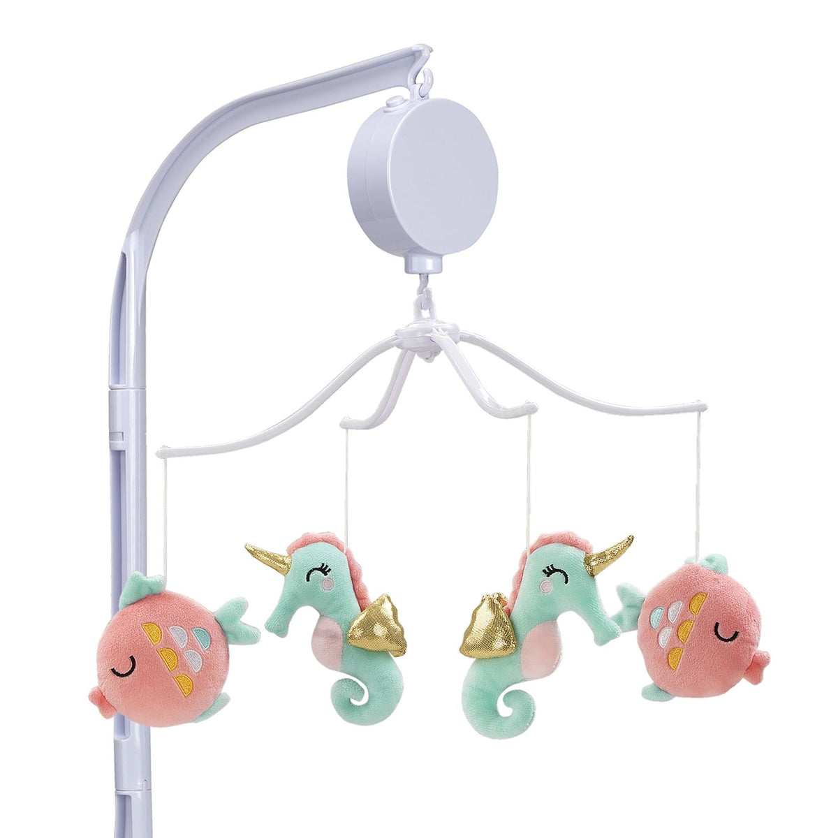 Pink Aqua Musical Baby Crib Mobile U5039