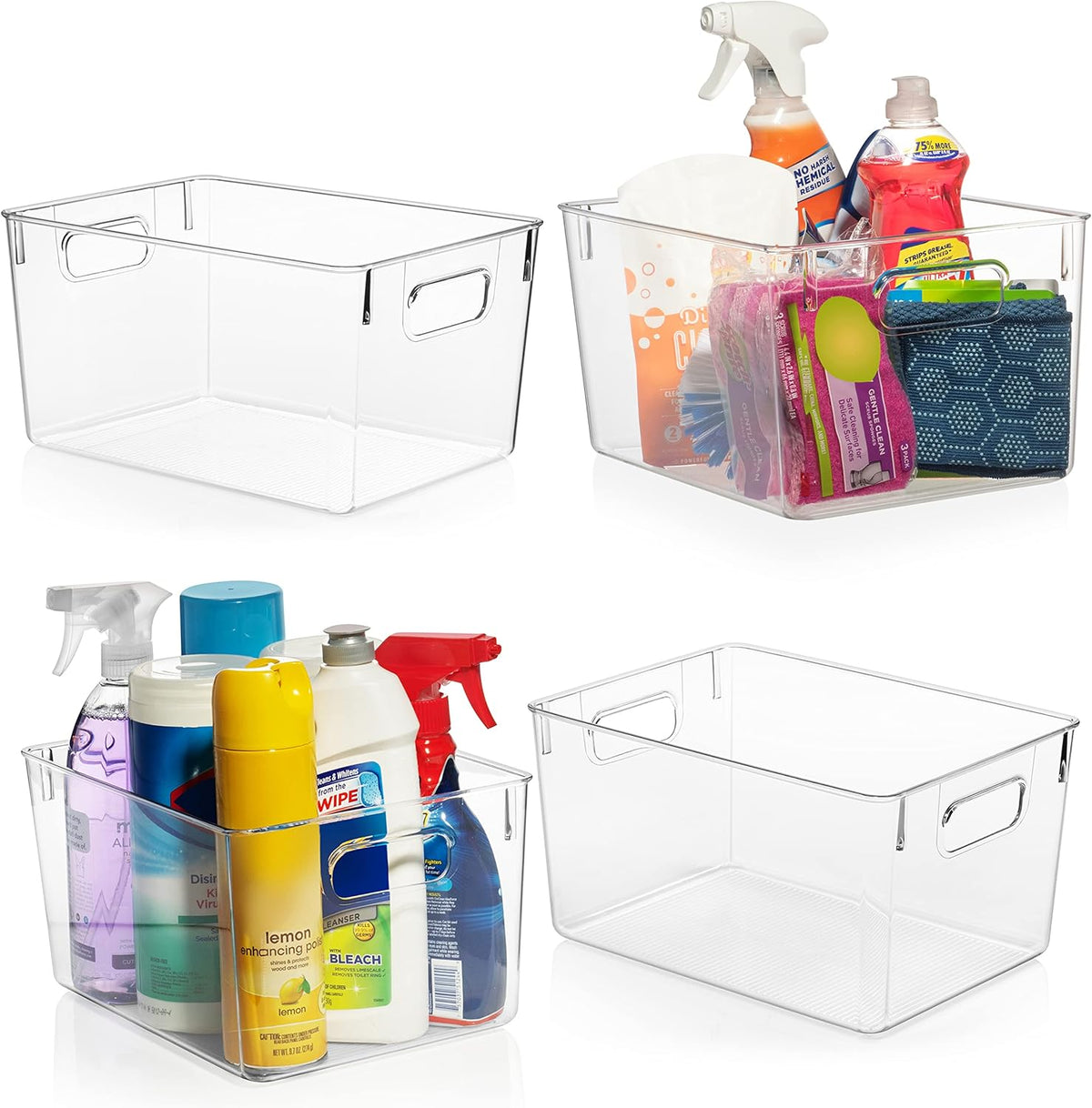 Plastic Storage Bins Pack of 2 Z9918