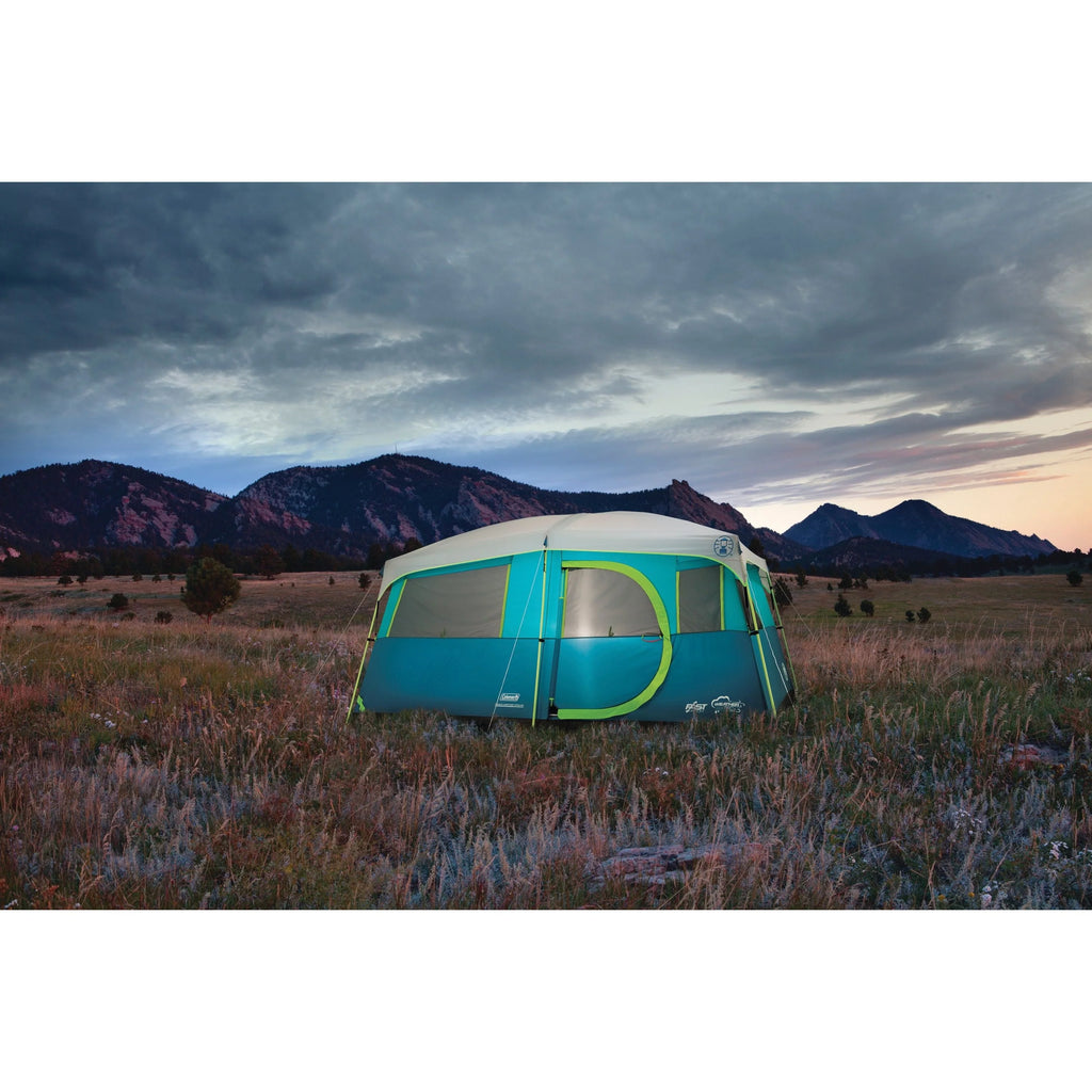 8-Person Light Blue Cabin Camping Tent H512