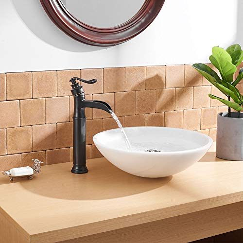 Matte Black Waterfall Vessel Sink Faucet R740858