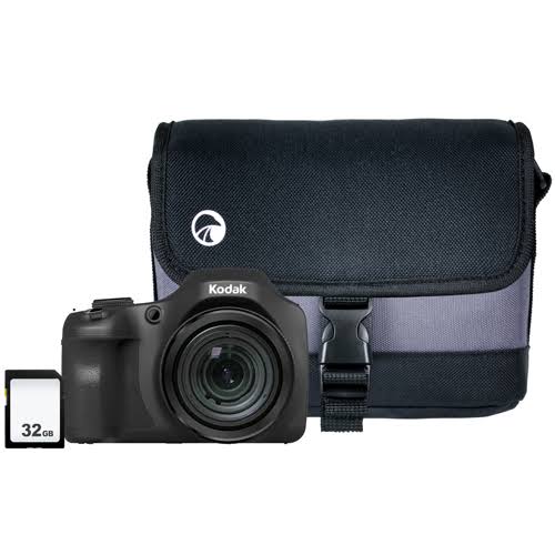 20MP 65x Zoom Bridge Camera with 32GB SD Card & Case U55364