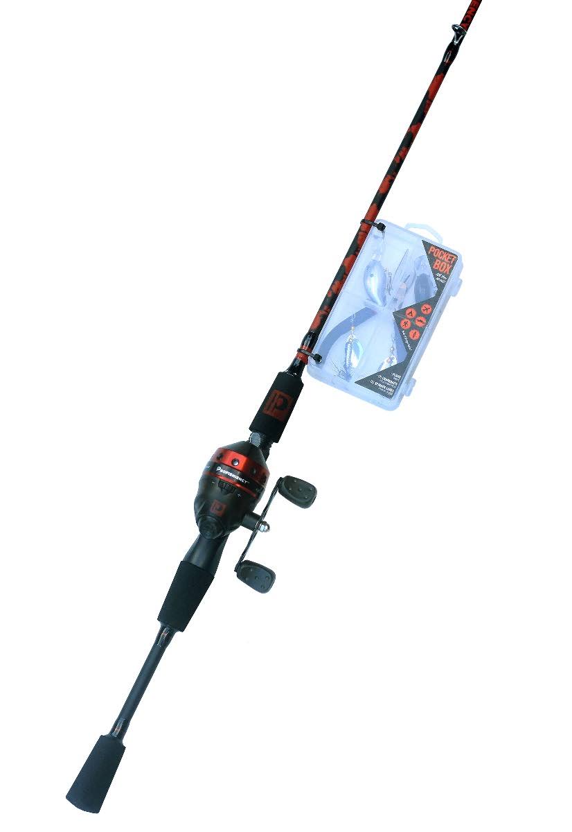 Red/Black Spincast Combo G305