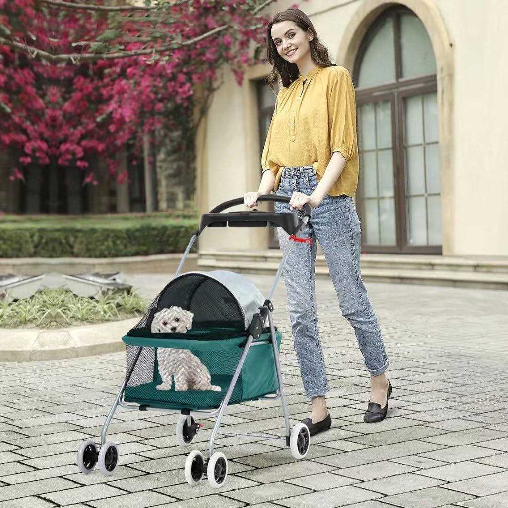 Folding Pet Stroller with Cup Holder B739