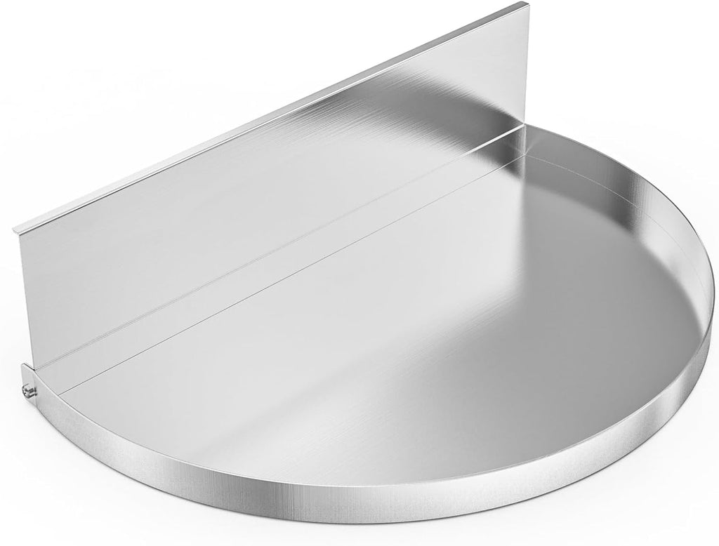 Stainless Steel Detachable Grill Drip Pan with Removable Charcoal Divider V224