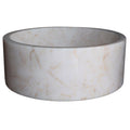 Cylindrical Natural Stone Vessel Sink B780