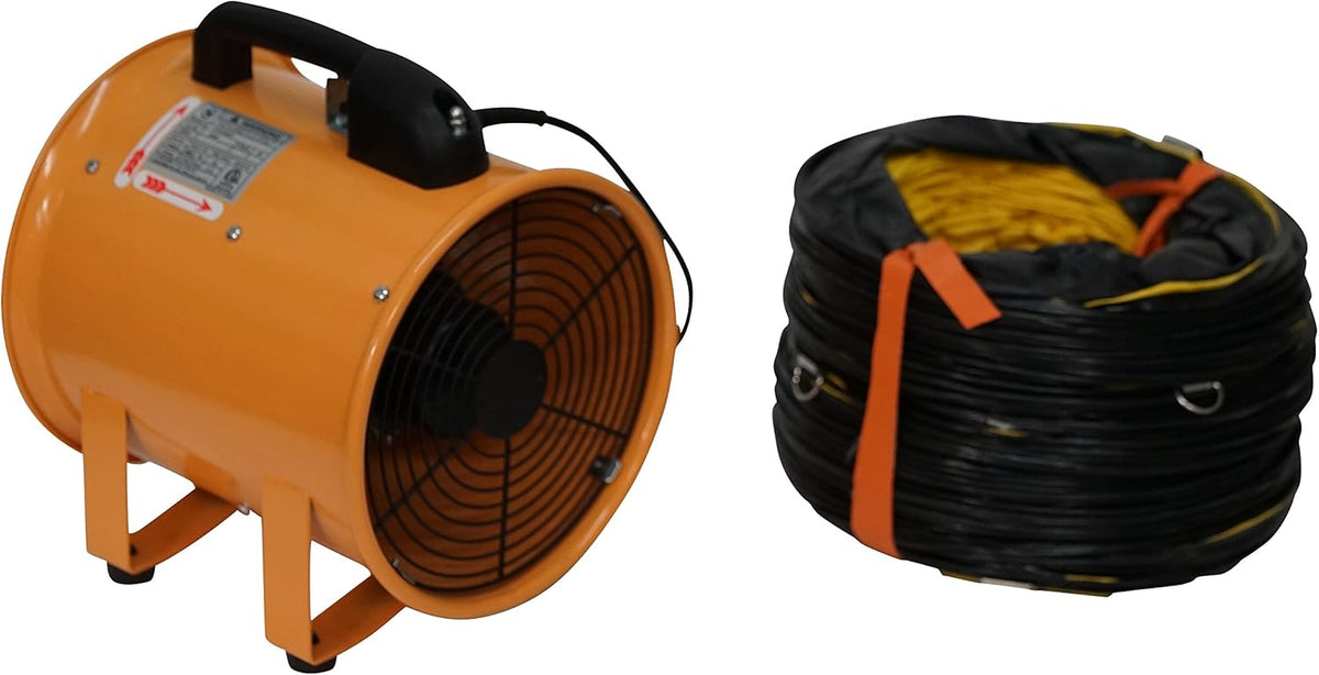 Heavy Duty Cylinder Fan with 25-foot Vinyl Hose (8inch) L996