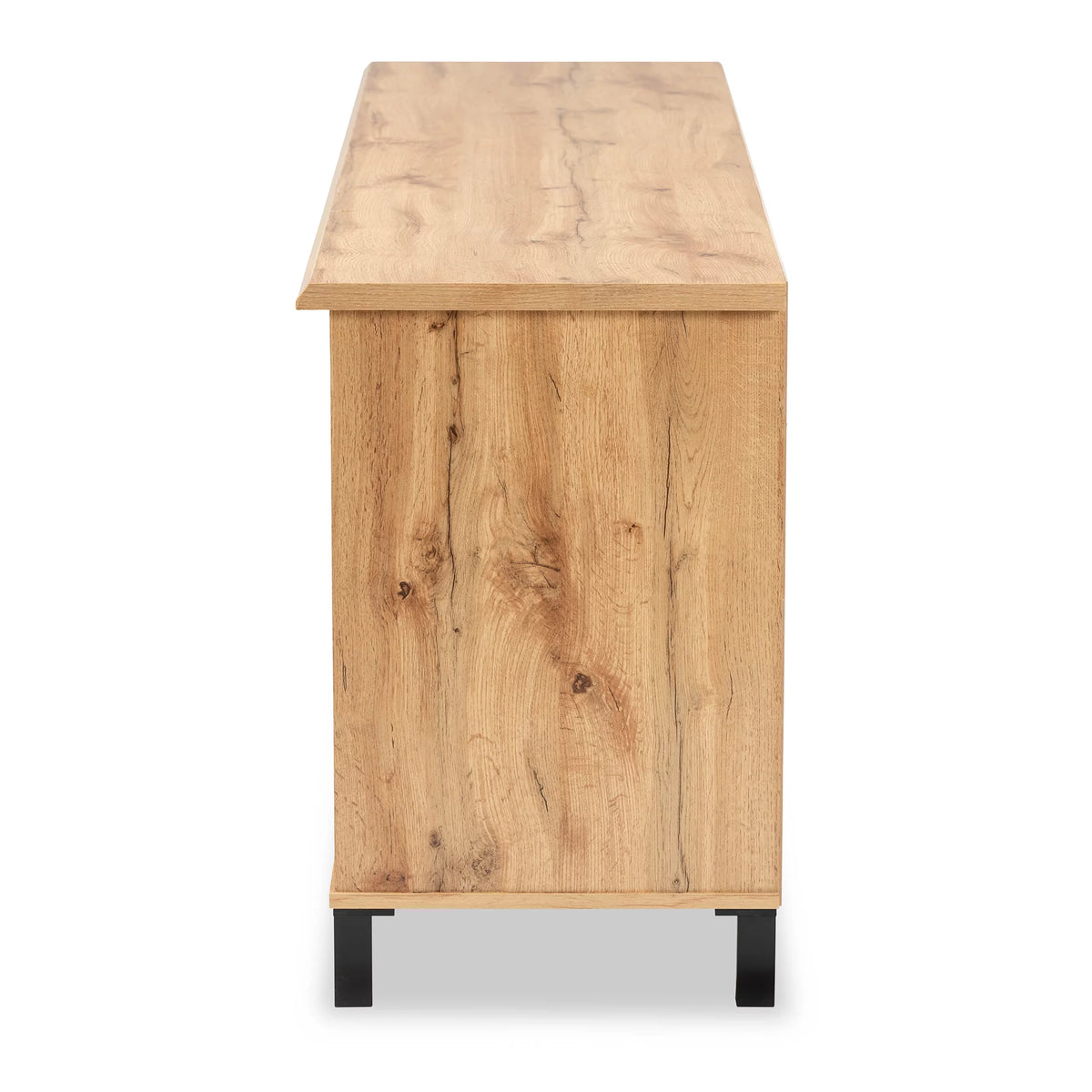 Oak Brown Wood 2-Door TV Stand V479507