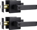 5 Pack Matte Black Heavy Duty Exterior Door Handle Keyed Alike Entry Door Lock Set N5276