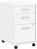 White 3 Drawer Mobile File Cabinet C125183
