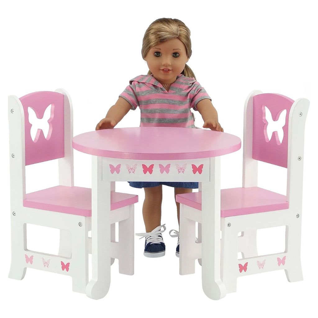 18 Inch Doll Table and 4 Chairs Kitchen Furniture Set P72462