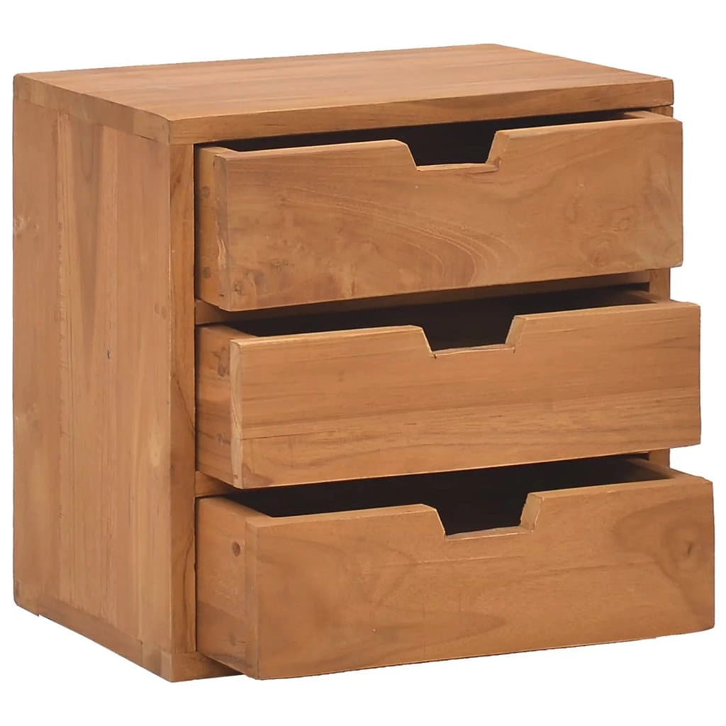 Solid Teak Wood Bedside Cabinet V609
