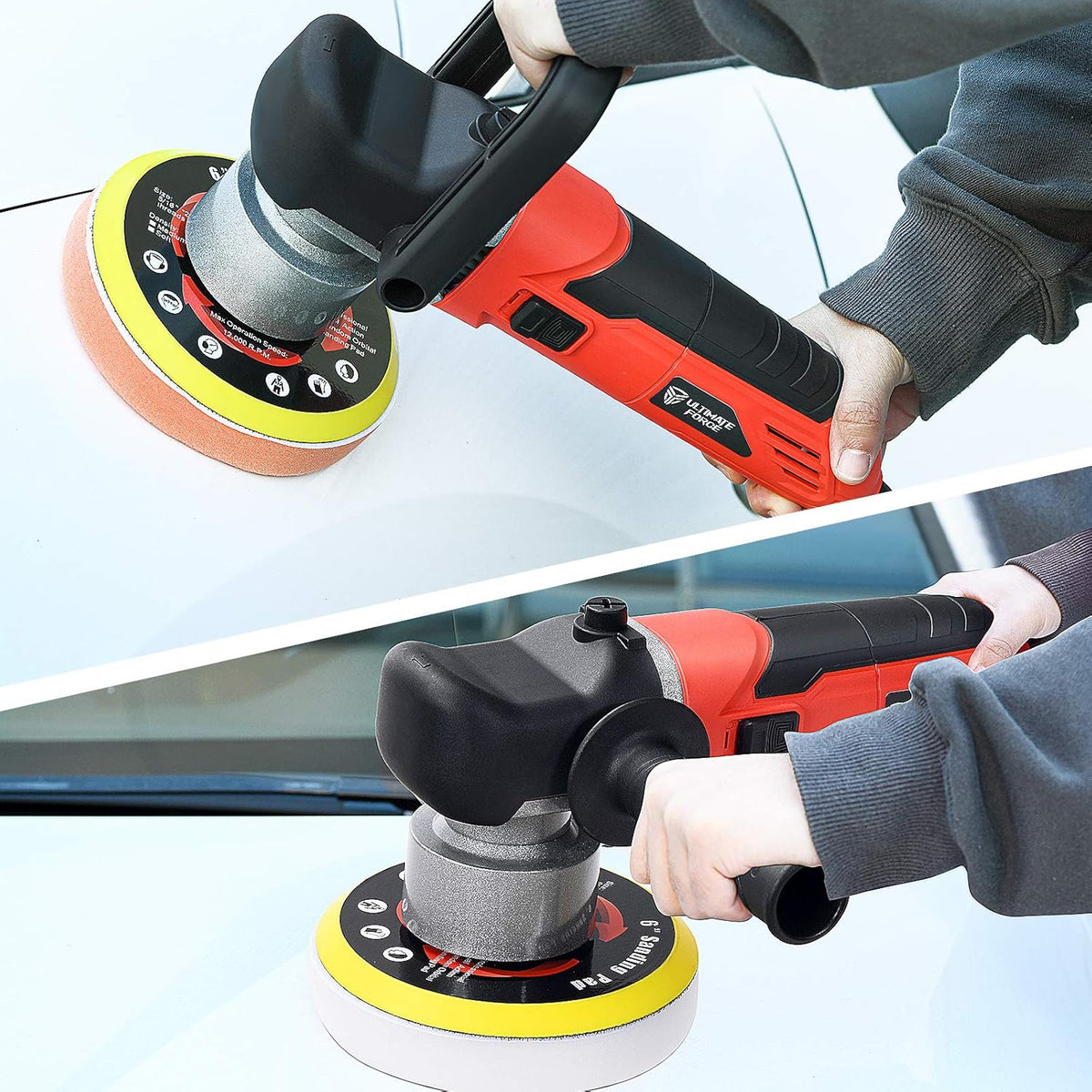 6 Inch Dual Action Random Orbital Car Buffer Polisher C6588