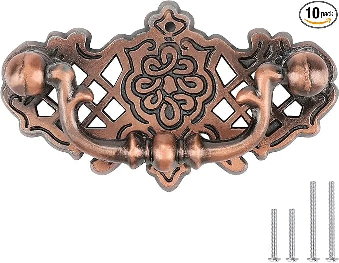 10 Pack Copper Drawer Pulls Cabinet Knobs and Pulls T836877