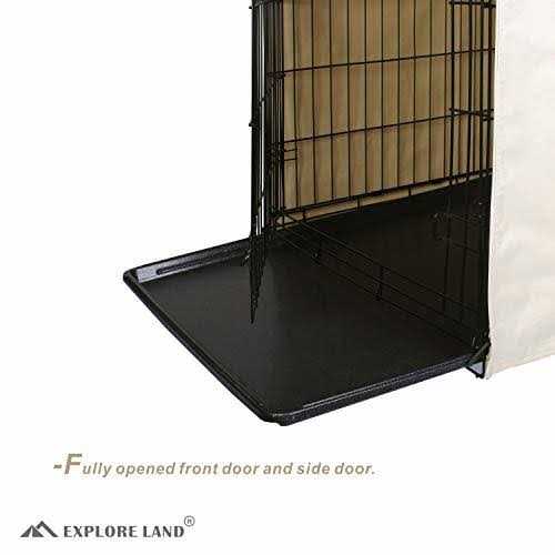 Dog Crate Cover Durable Polyester Pet Kennel Cover Universal Fit for Wire Dog Crate K423789
