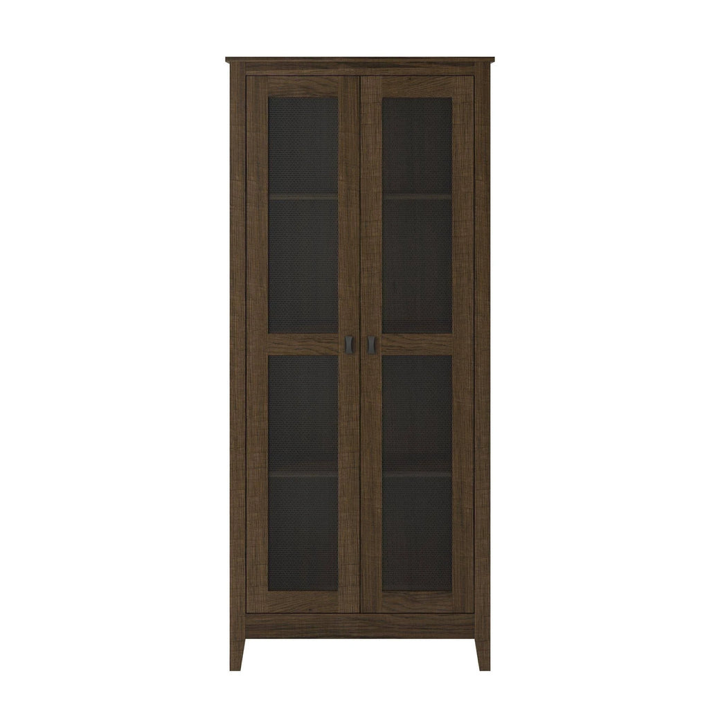 31.5 inch Wide Storage Cabinet with Mesh Doors E9400
