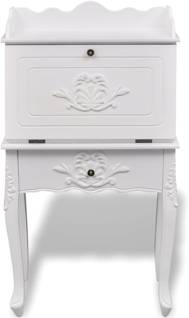 White Antique Secretary Desk G58261