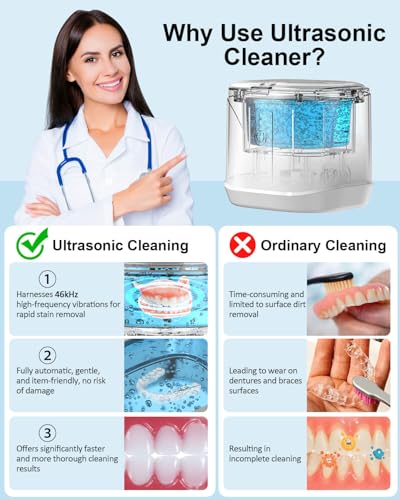White Ultrasonic Retainer Cleaner O968804
