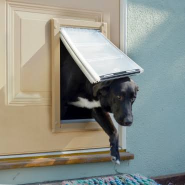 Tan Medium Single Flap Pet Door P99214