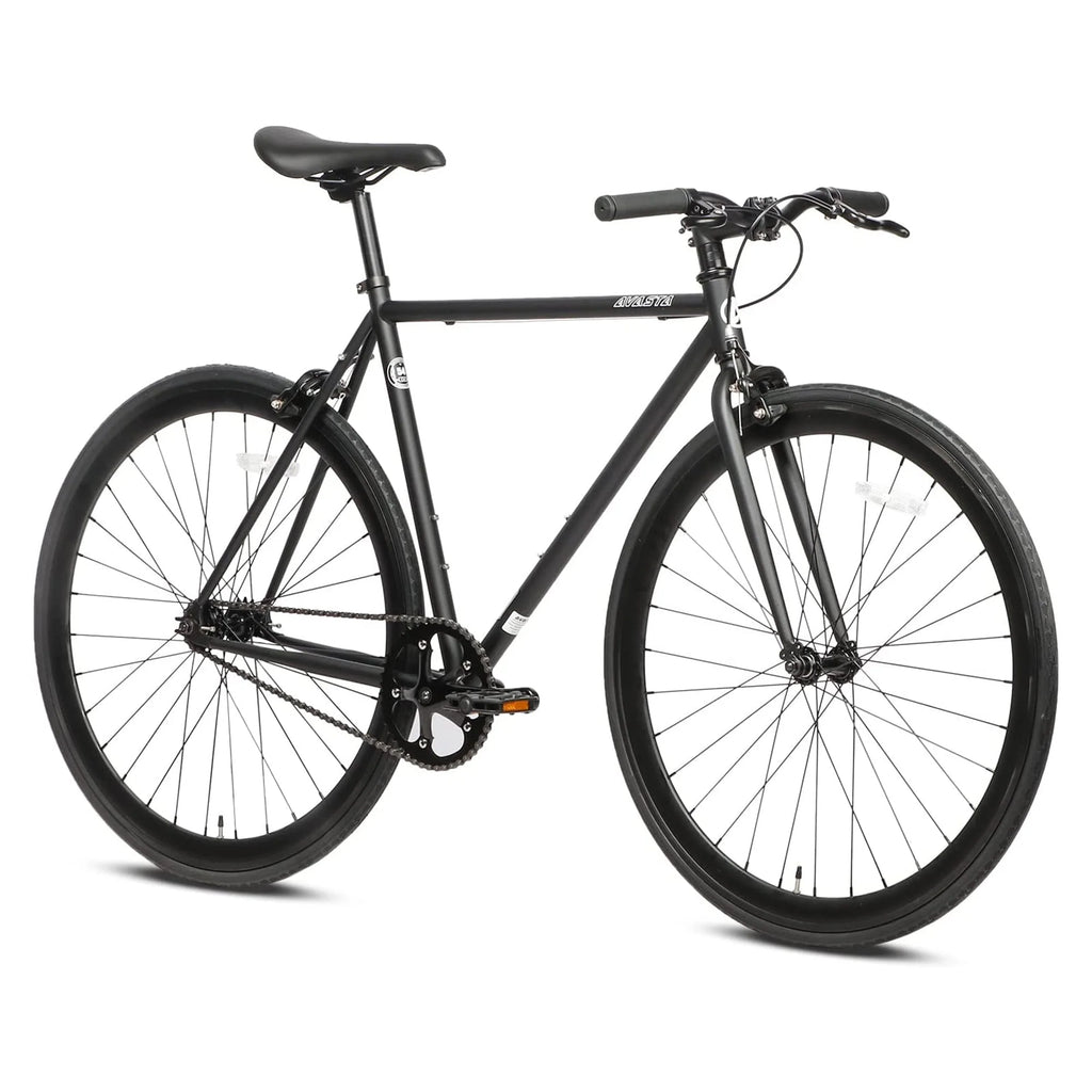 700C 58 In Single Speed Fixed Gear Bike, Black U2064