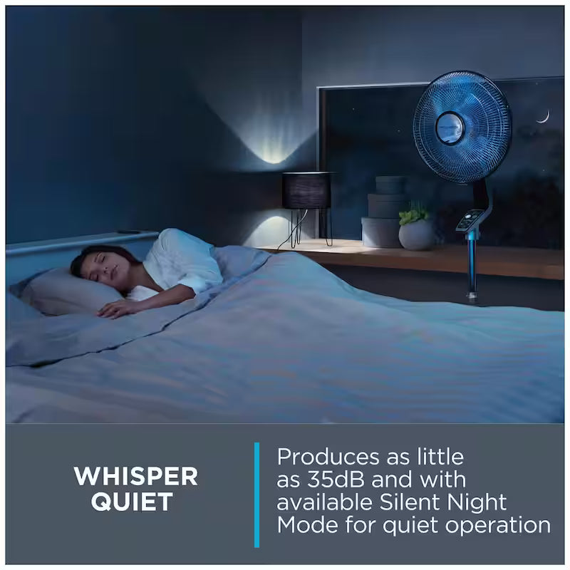 Stand Fan with 5 speeds, oscillating, adjustable height and remote S434