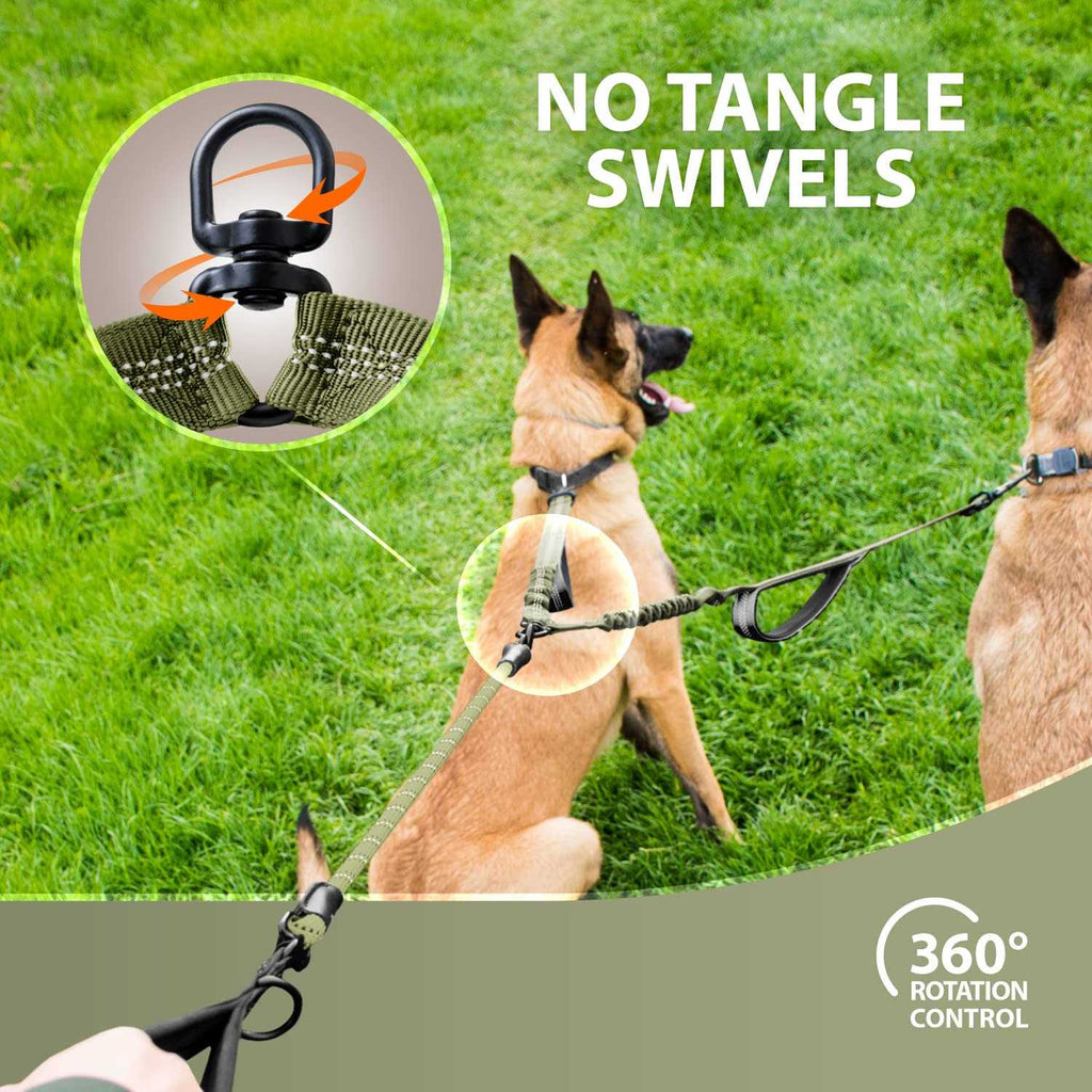 Double Dog Leash for 2 Dogs with Padded Handles P17116