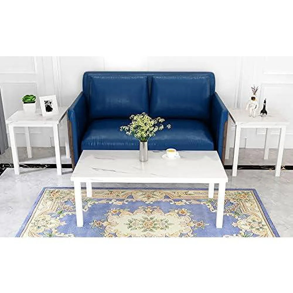3-Piece Coffee and End Table Set White W93305