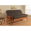 Full Futon with Linen Fabric Mattress V40775