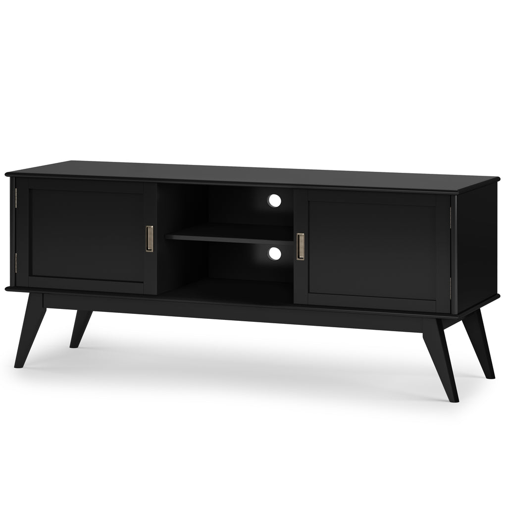Black Low TV Media Stand W91039