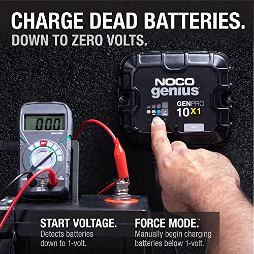 1-Bank 10A 12V Waterproof Marine Battery Charger T47848