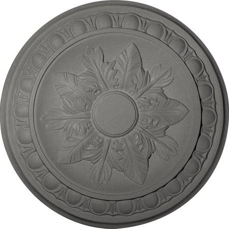 Hand-Painted Silver Ceiling Medallion I7012
